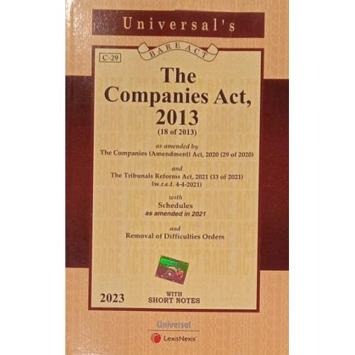 Universal's The Companies Act, 2013 Bare Act 2023 | LexisNexis